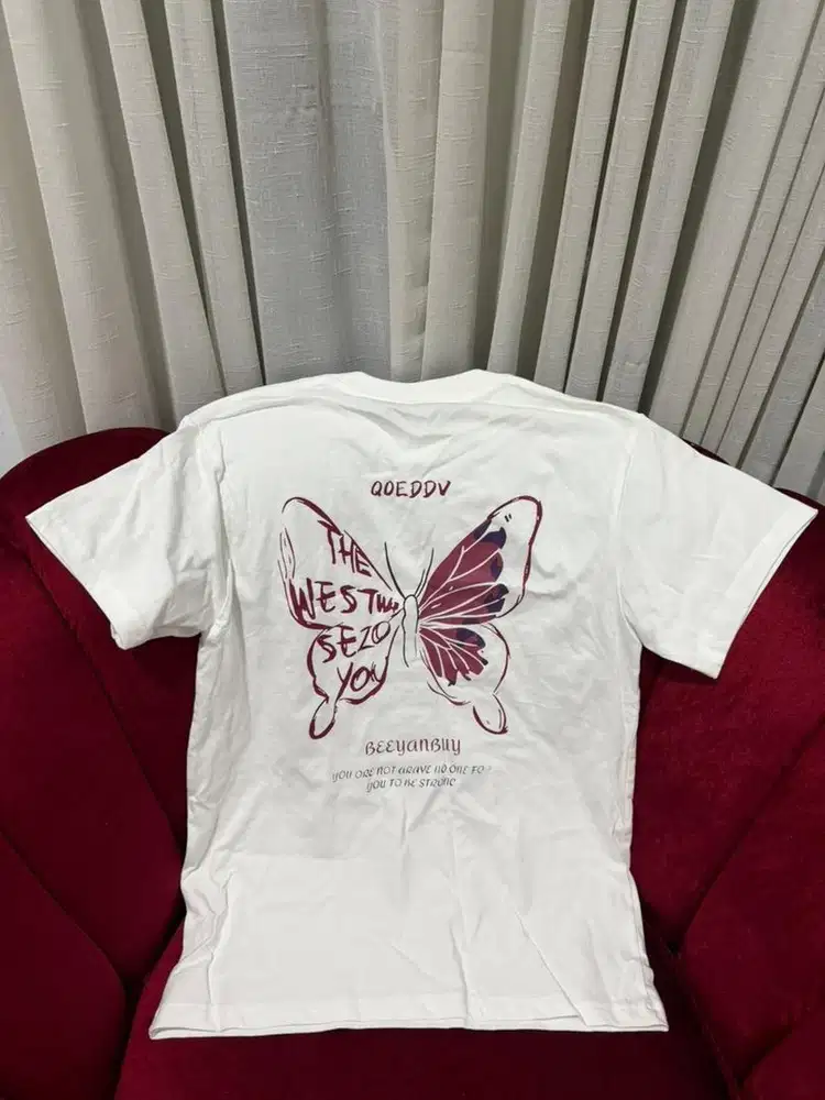 Jual baju NASA IDOL T-Shirt atasan wanita korea kekinian style putih L