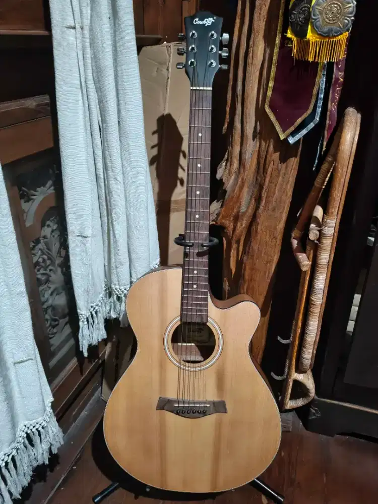 Gitar Cowboy Akustik Elektrik GWC 235 NA, Mulus Jarang Dipake