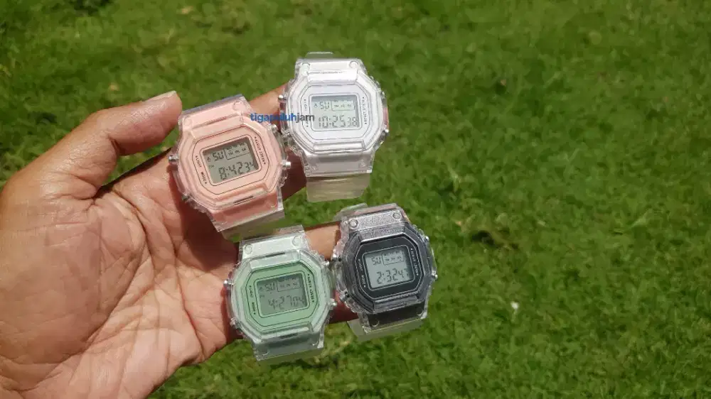 Jam Tangan Digital Rubber Transparan