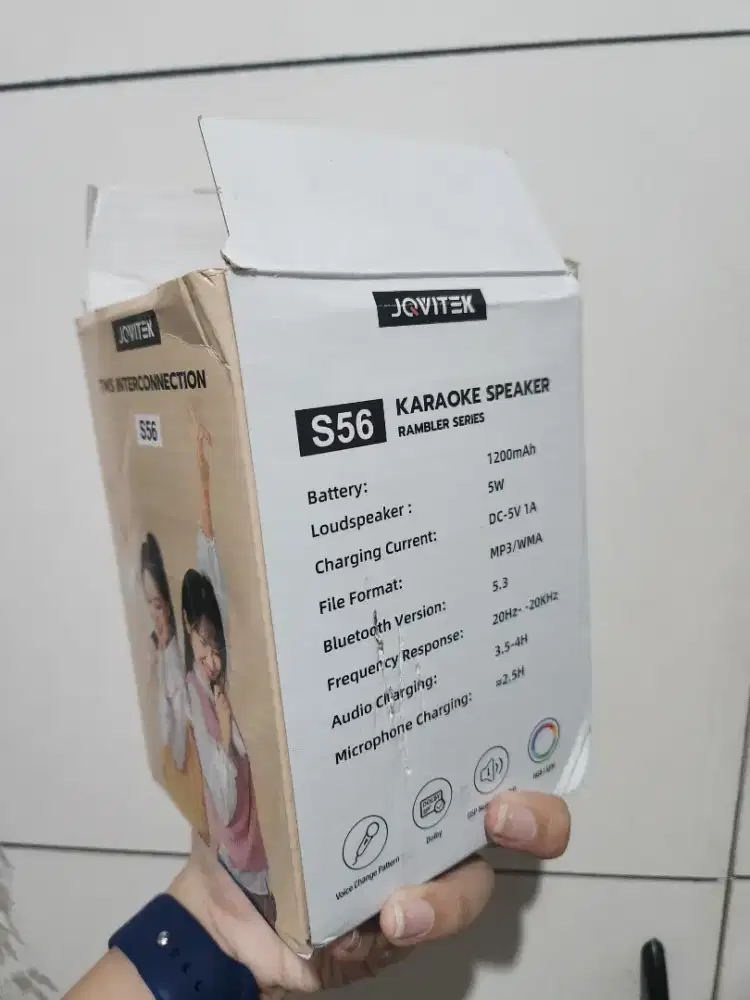 JQVITEK SPEAKER PORTABLE + 2 MICROPHONE UNTUK KARAOKE