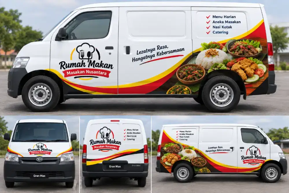Branding stiker mobil