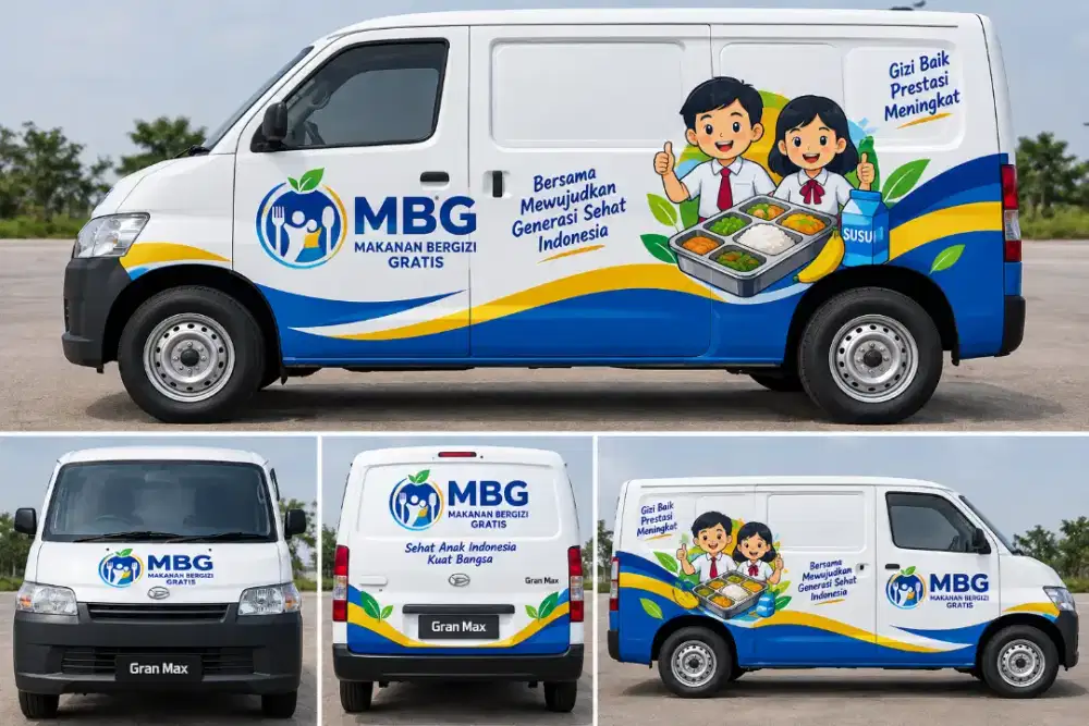 Branding stiker mobil