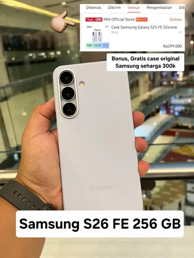 Dijual Samsung S25 FE 8/256 ice blue, Bonus Casing Original