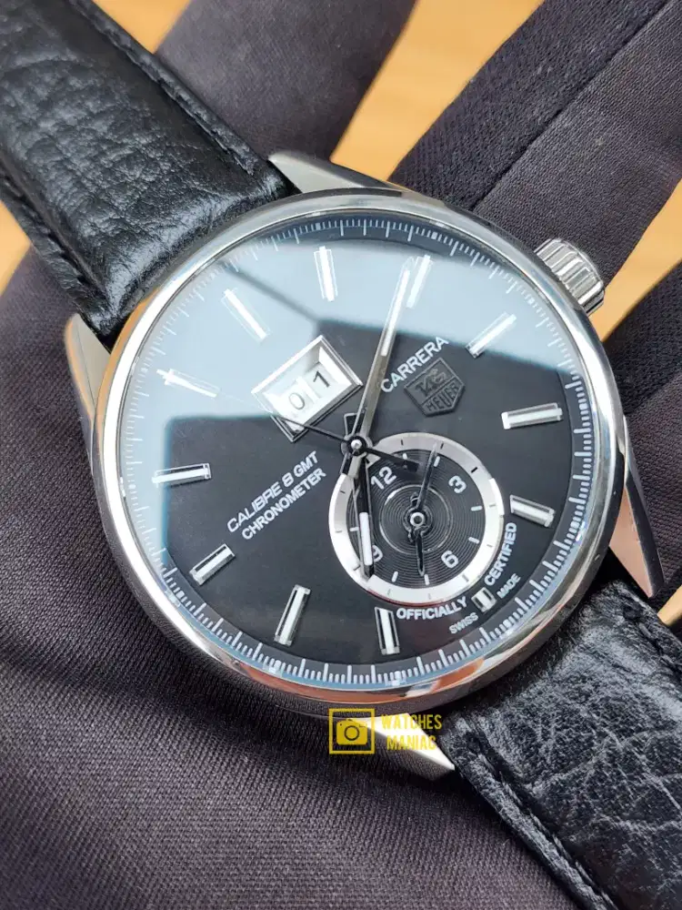 Jam Tangan Original Tag Heuer Carrera GMT Chronometer Automatic Swiss