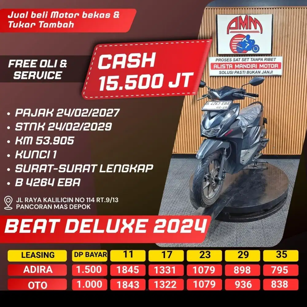 BEAT DELUXE 2024 CASH / KREDIT ALISTA