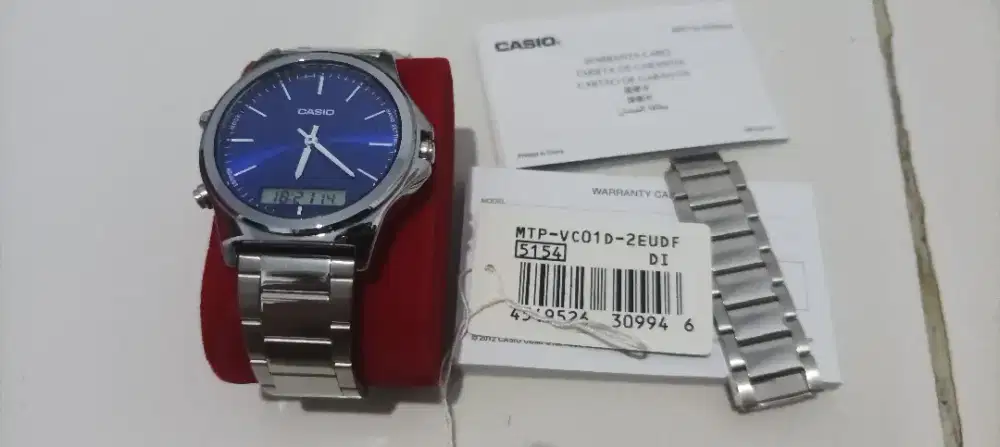 DIJUAL jam tangan CASIO MTP-VC01D Bekas seperti baru