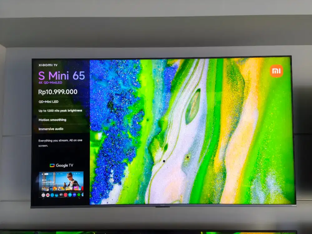XIAOMI TV S MINI LED UKURAN 65 INCH GARANSI 3 TAHUN