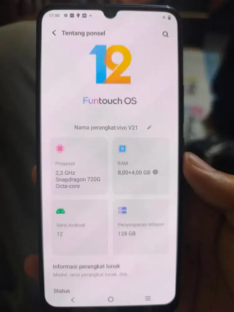 Vivo v21 4g ram 8/128