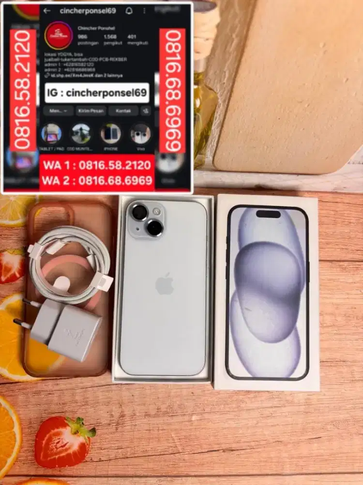 Jual iphone 15 Ibox 128gb istimewa siap pakai
