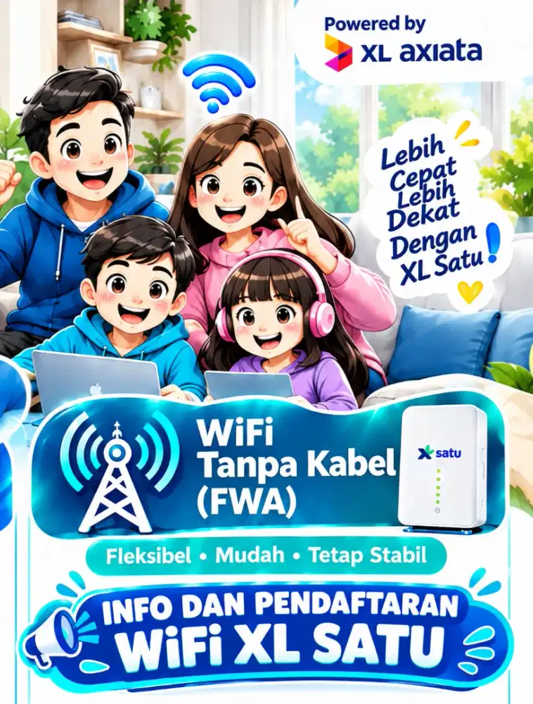 Info dan pendaftaran wifi Xl Satu
