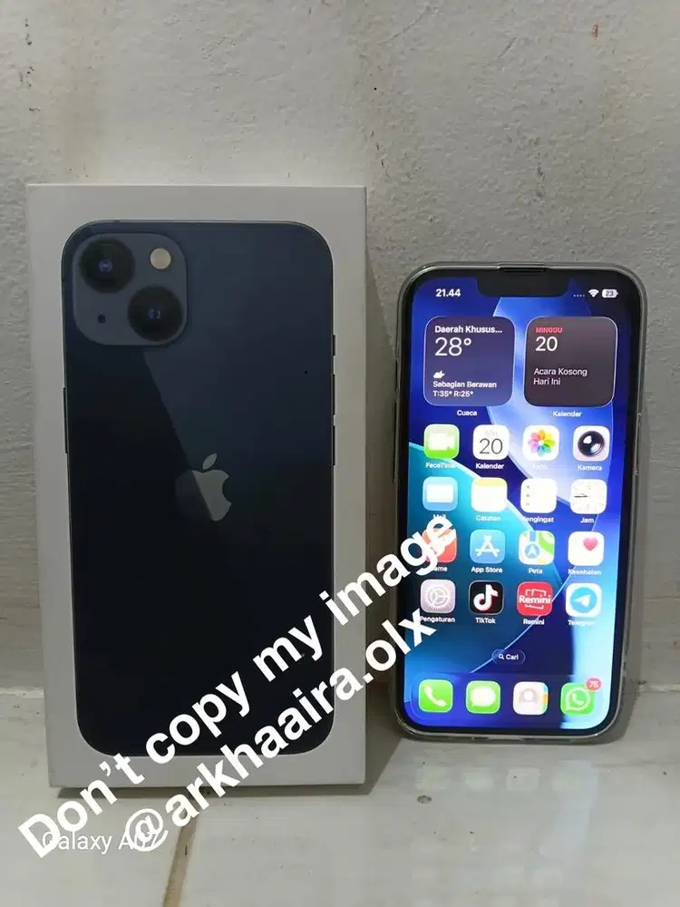 Iphone 13 128Gb Midnight FULLSET GARANSI ON JAN27 BH100%