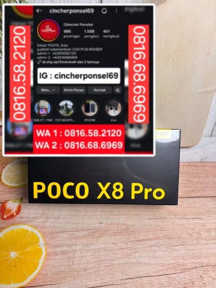 Jual hp baru poco X8 pro 12/512 new segel resmi 10000%