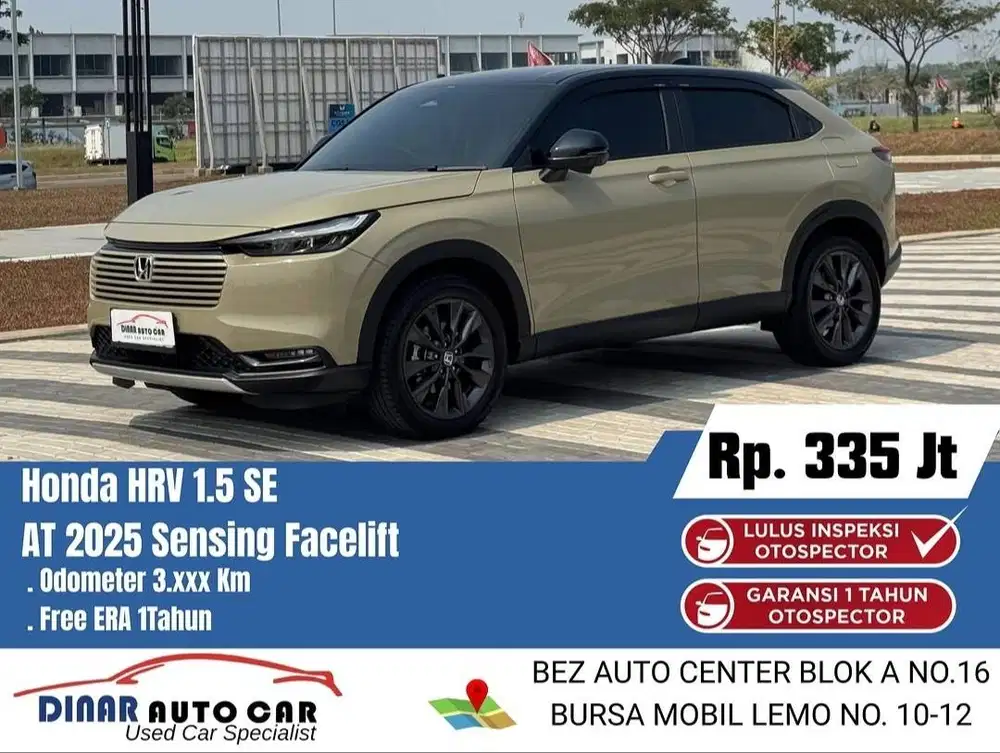 (3Rb) HRV HR V E Plus SE Sepecial Edition 2025 New Full Ori*Dinar Auto