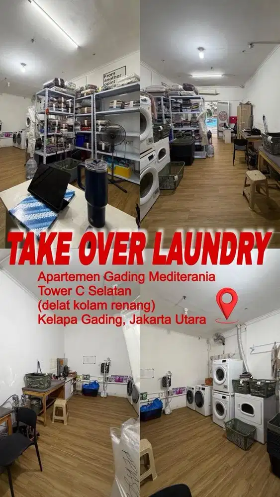 TAKE OVER LAUNDRY HARGA NEGO