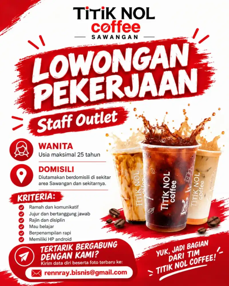 Loker Staff Outlet  Perempuan