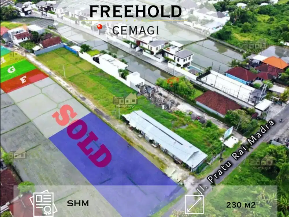 For Sale Only 4 Kavling Land At Cemagi Beach Bali