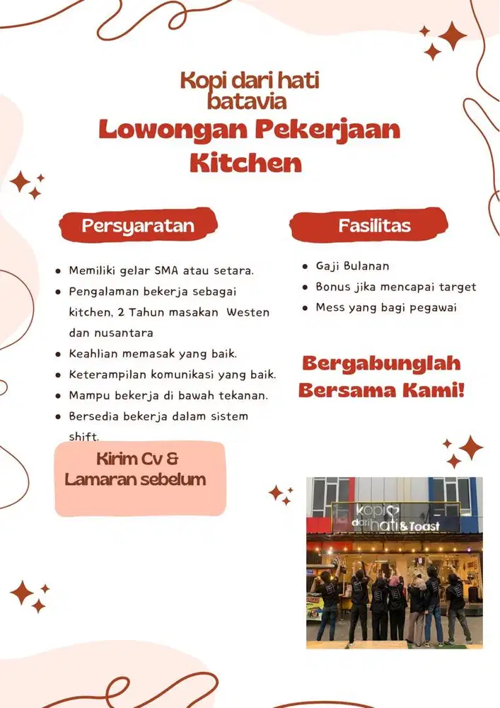 Lowongan kerja cafe&resto