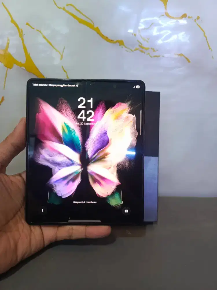 SAMSUNG Z FOLD 3 5G RAM 12/256GB ORIGINAL SEIN MULUS NORMAL FULLSHET