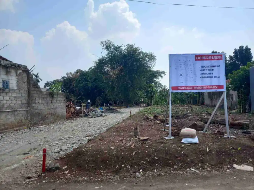 Dekat Pemda Bogor Kavling Hunian bisa Cicil 12X