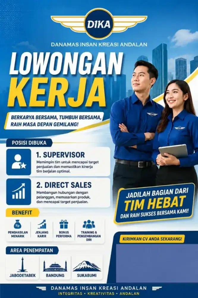 Need Urgent!!! SPV/SPG/SPB/DSR
Kartu kredit
Bank ternama di indonesia.