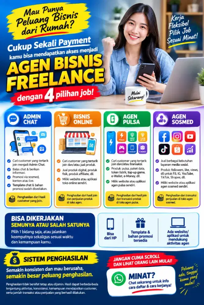 Peluang usaha agen bisnis freelance