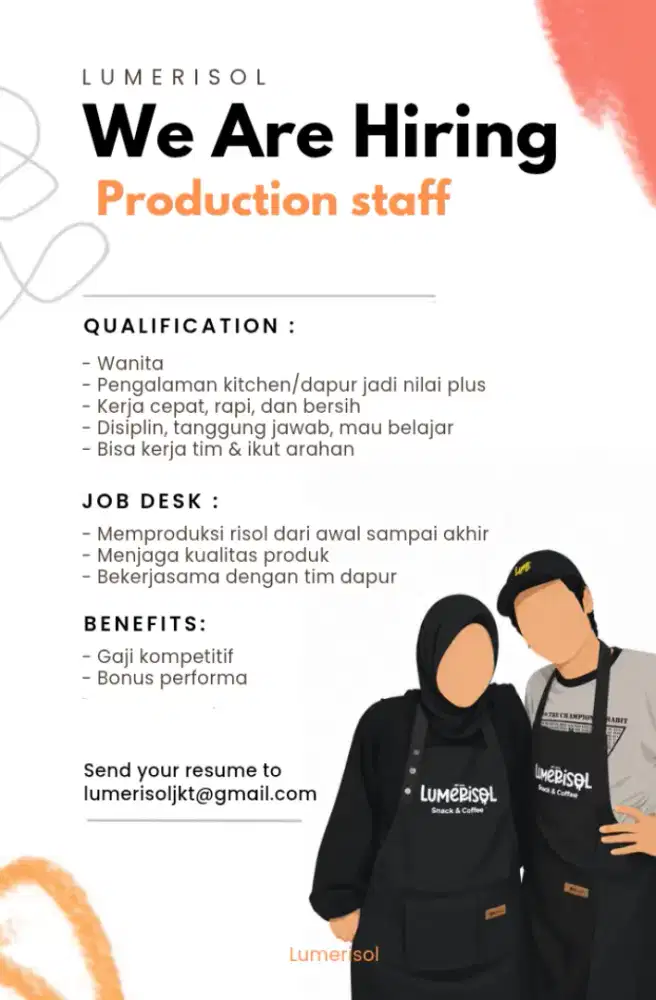 Lowongan Tim Produksi
