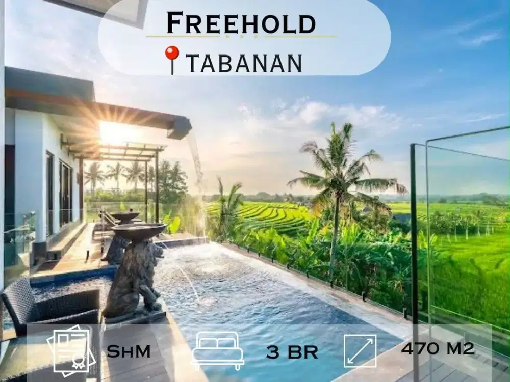 Luxury Freehold Villa For Sale – Tabanan, Bali