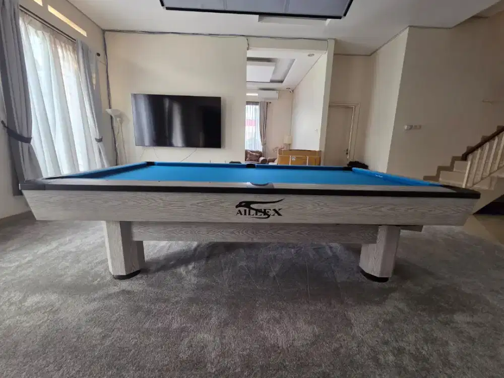 Meja Biliar Aileex 9 feet type Turnament 99% baru