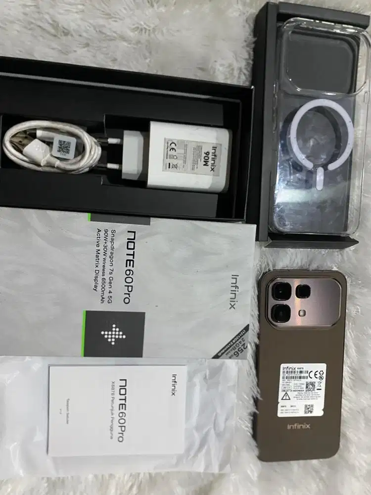 Infinix note 60 pro 12/256gb , mulus like new , fullset ory segel