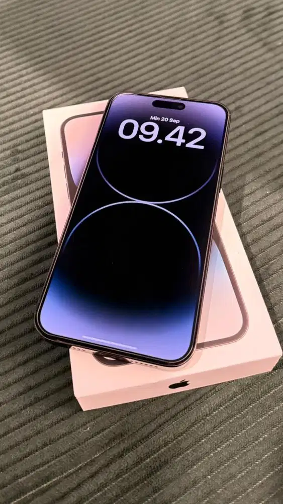 iPhone 14 PRO MAX 128GB BLACK iBox PA/A FULLSET ORI 100% Mulus
