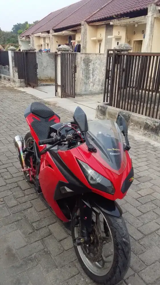 ninja 250 fi 2013 plat A.19 nego.surat komplit
