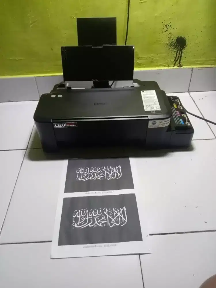Printer Epson L120 cetak hitam saja