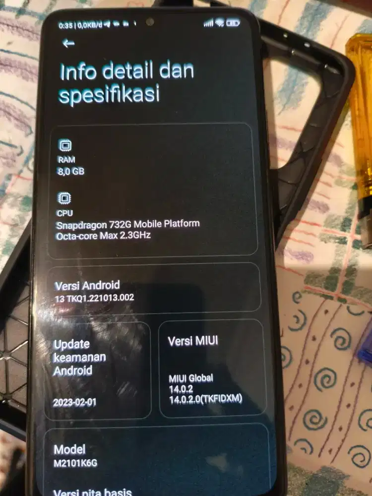 Xiaomi redmi note 10 pro 8/128 mulus cuma backdoor  retak
