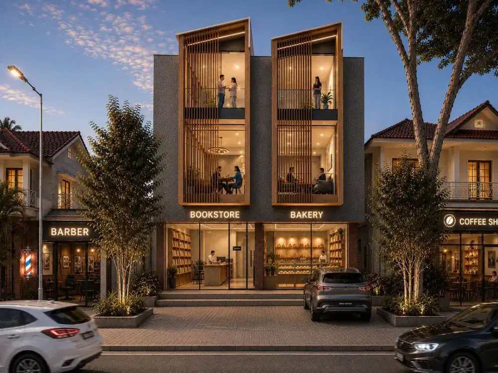 Jual 2 Unit Ruko Barupremium Cantik Lux Lokasi Strategis Bangunan 3 Lantai Bisa Nego Selangkah Dari Setraduta di Jalan Perintis Sutami