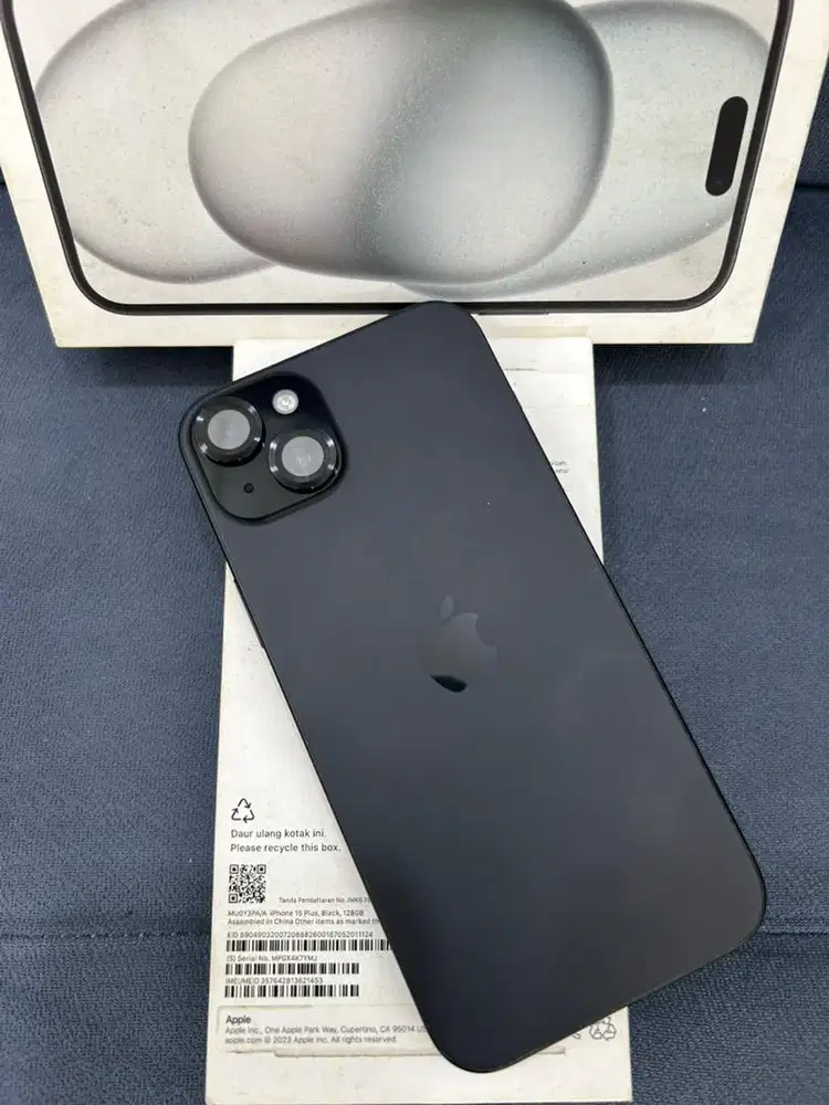 Iphone 15 Plus , Black , 128GB IBox