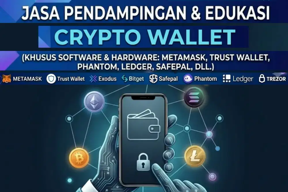 Jasa Setting Konsultasi Crypto Wallet Dompet Kripto Aman