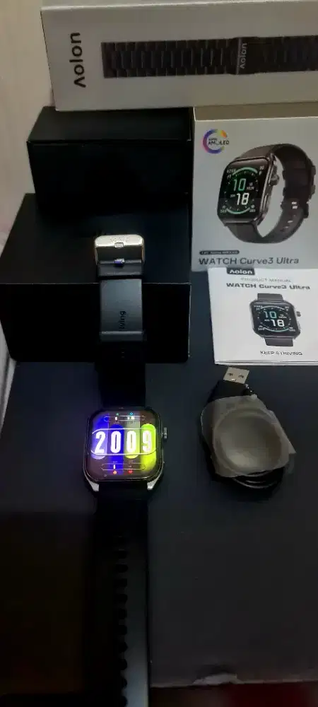 Smartwatch Aolon Curve3 Ultra fullset bonus strap stainless