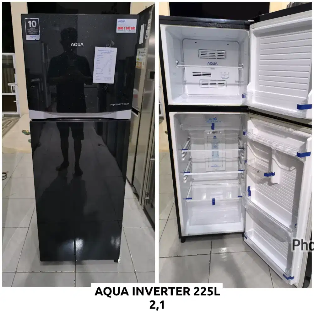 Kulkas 2 pintu Aqua Inverter 225L