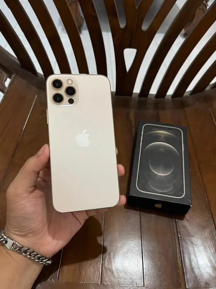 Iphone 12 Pro 128gb Gold, Inter Bisa Semua Kartu, Fullset