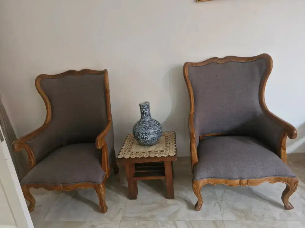 Kursi 2 seater jati