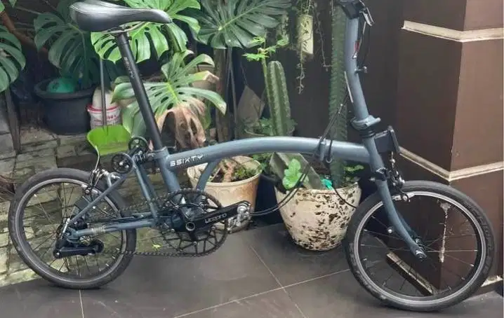 Sepeda lipat 3sixty m3 rare panthom grey