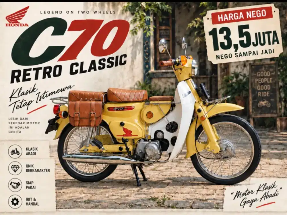 Honda Astrea star modif retro C70 classic