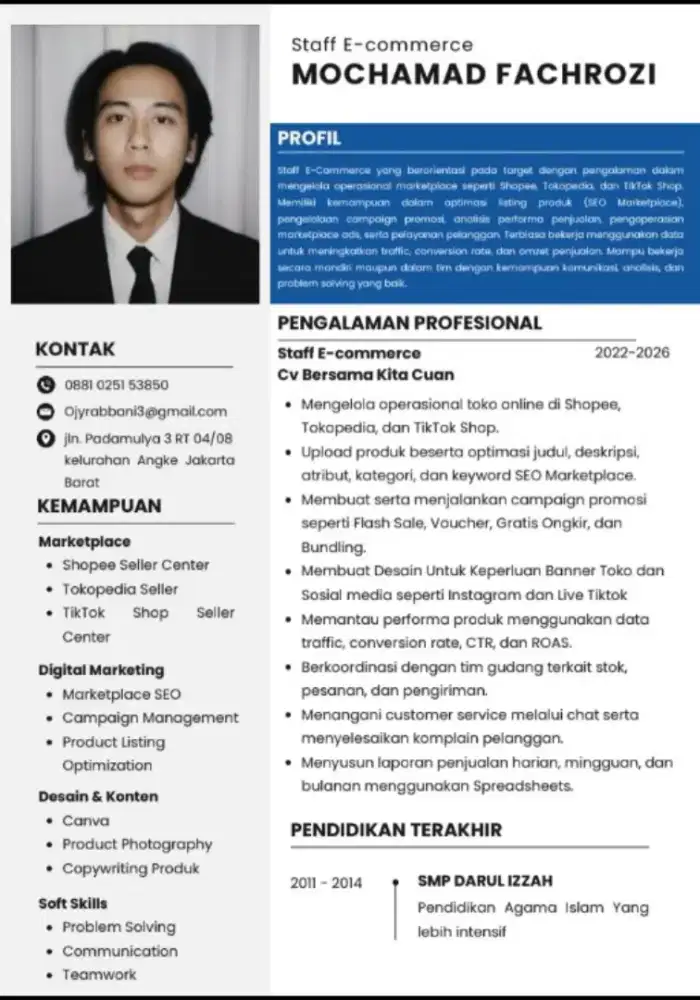 Cari lowongan Kerja