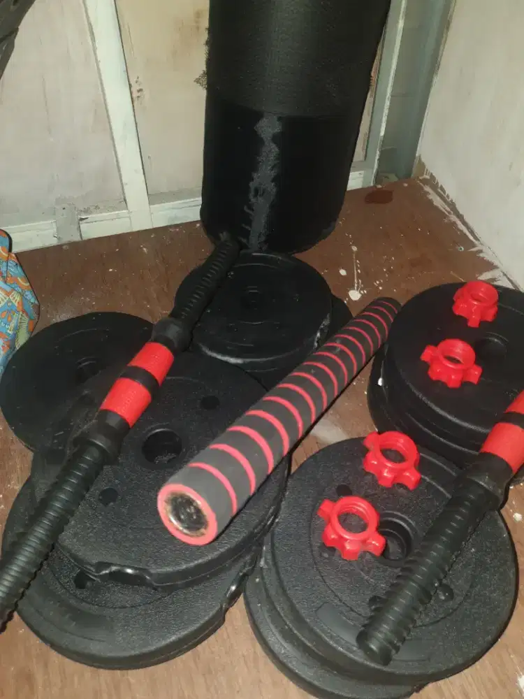 Barbells & dumbbell 1 set 20kg
