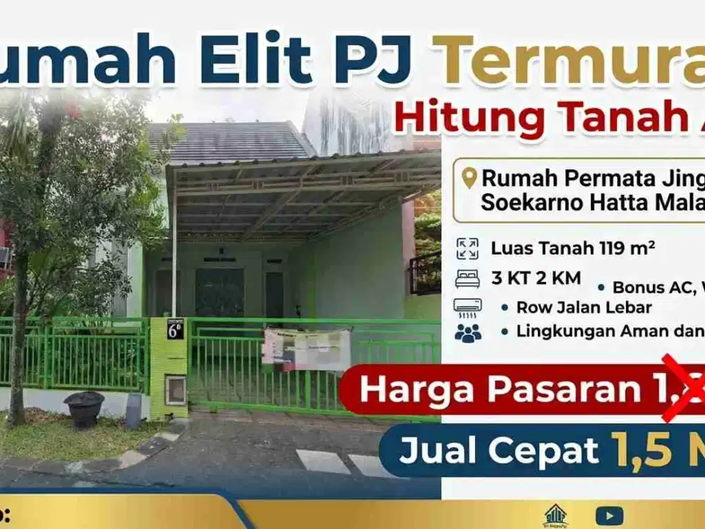 Rumah Elit Permata Jingga Murah Dibawah Pasaran