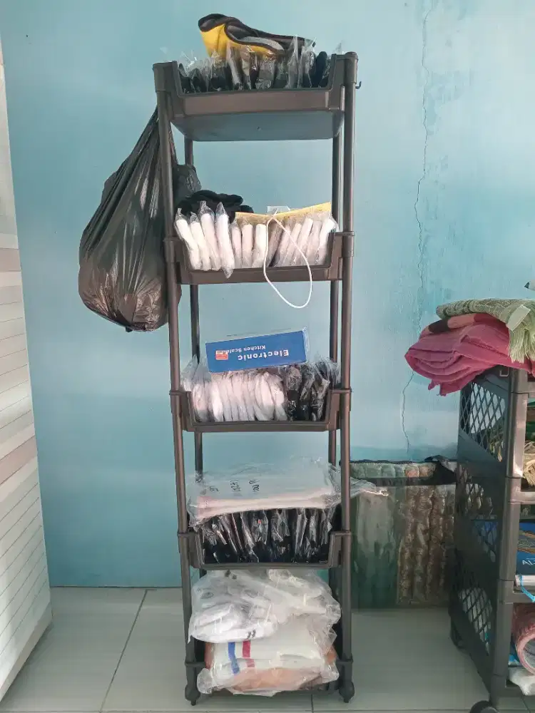 Rak Hitam 5 Susun