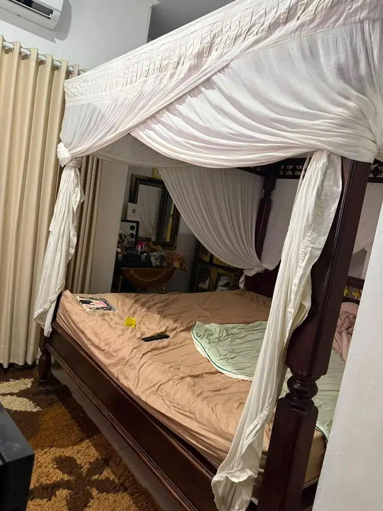 Kasur kayu jati asli ukuran 200 x 200 murah