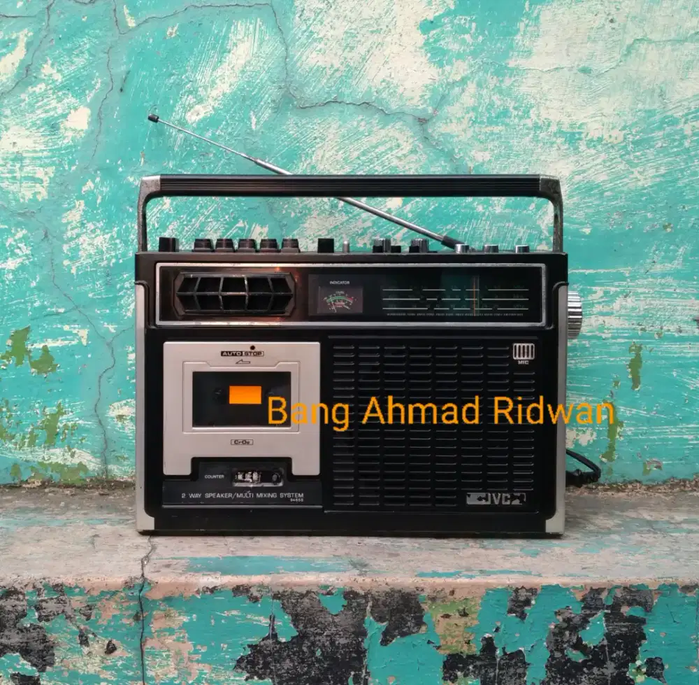 JVC tape kaset pita radio MW AM SW antik jadul kuno tua klasik