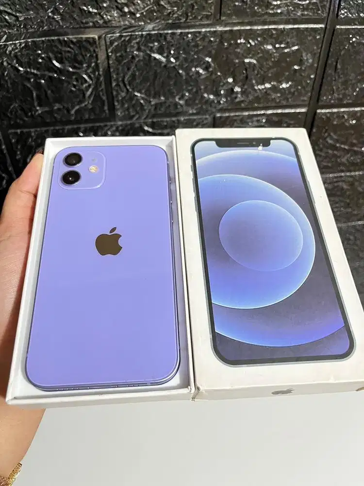 Iphone 12 basic 128gb fullset purple