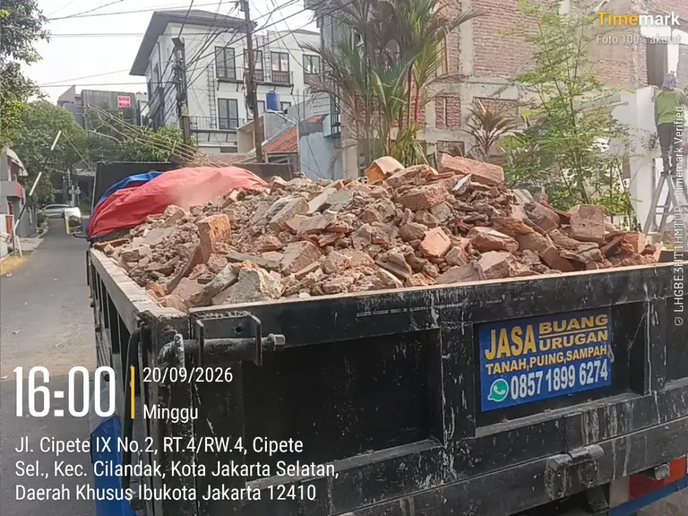 Jasa buang puing dan angkut sampah proyek